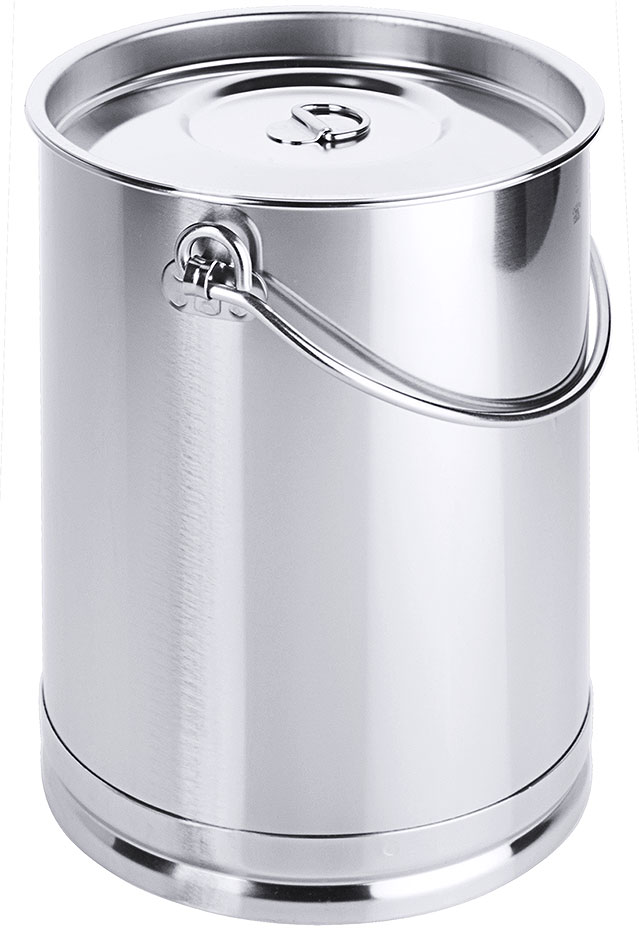 Eimer zylindrisch Ø 17,5 cm mit 5 Ltr, Volumen, mit Bodenreif Eimer zylindrisch Ø 17,5 cm mit 5 Ltr, Volumen, mit Bodenreif