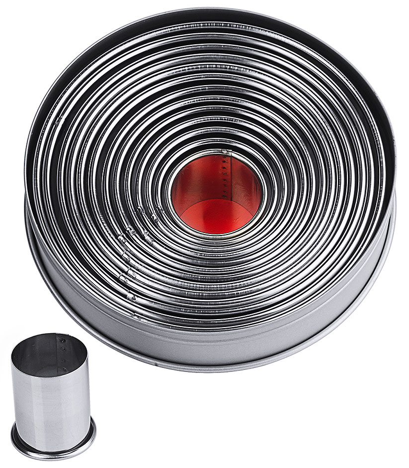 Ausstechsatz Rund - glatt - Ø 2,5 - 10,5 cm