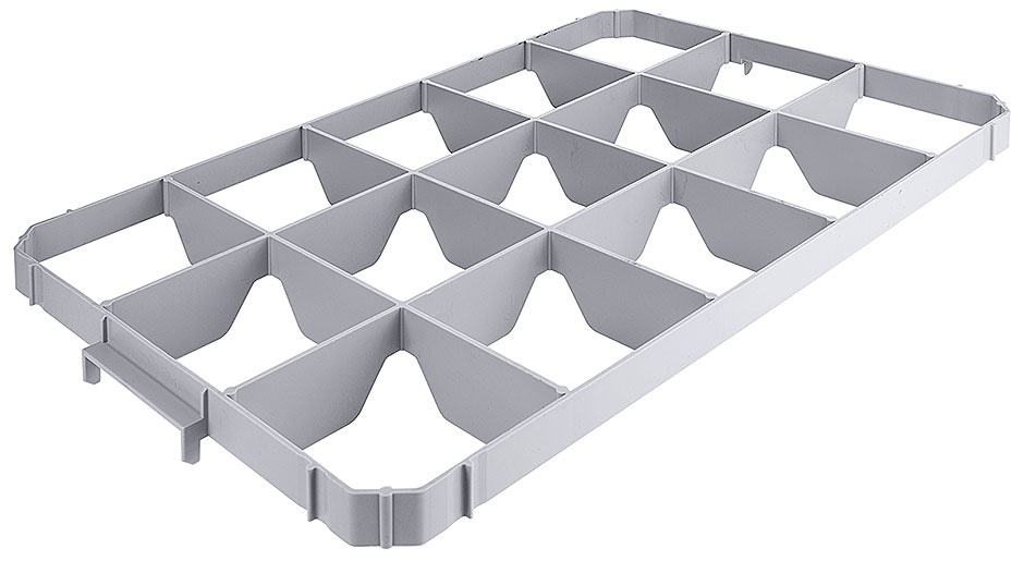Einsatz für 15 Gläser, oben Einsatz für 15 Gläser, oben