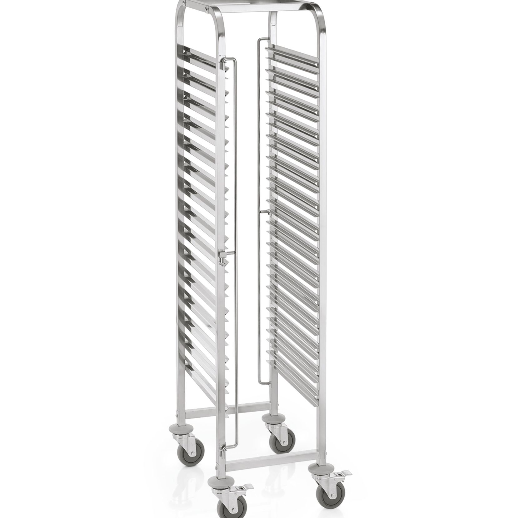 Regalwagen aus CNS für 15 Behälter/Tabletts GN 1/1 Regalwagen aus CNS für 15 Behälter/Tabletts GN 1/1