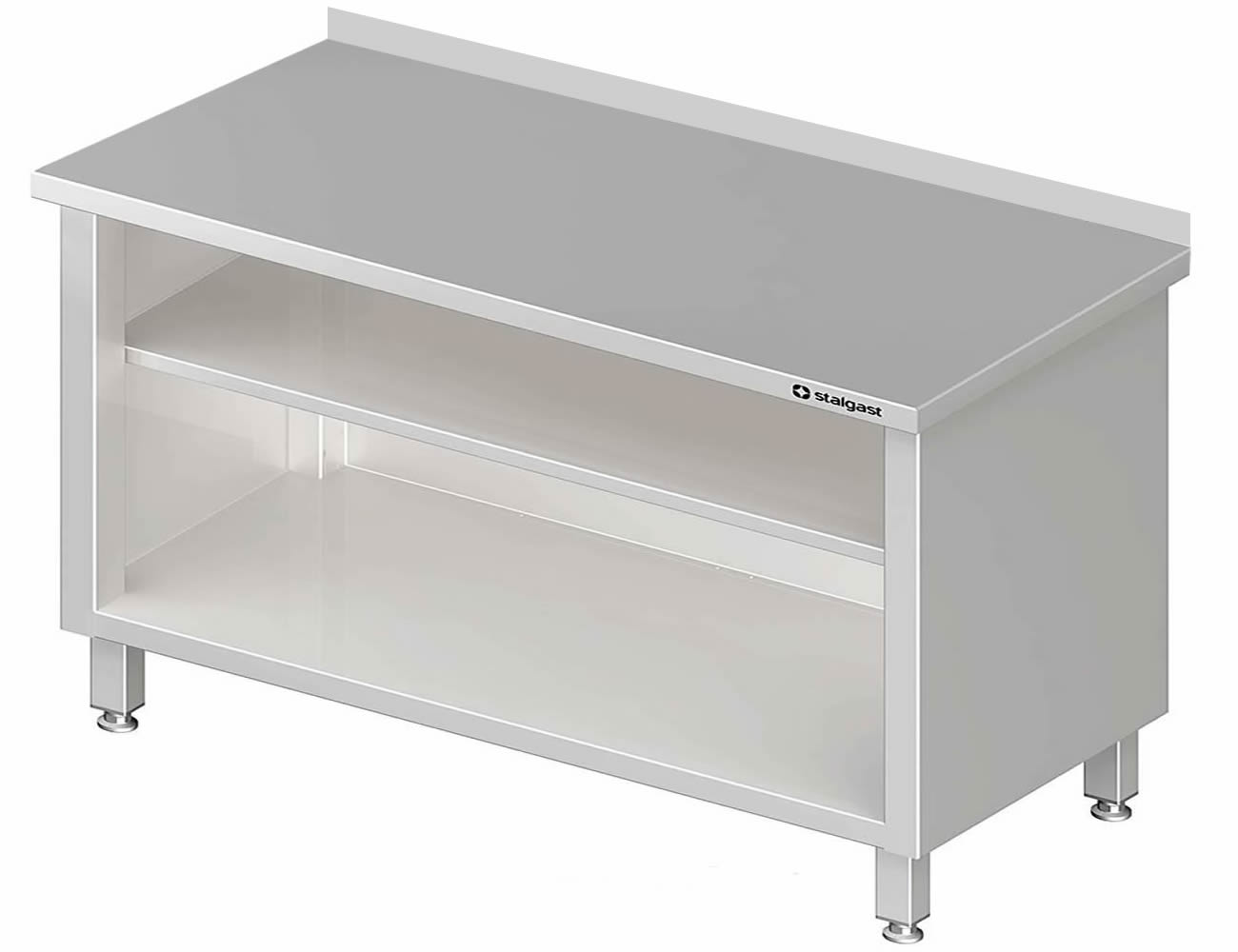 Arbeitsschrank offen, 190x60x85cm, mit Zwischenboden, mit Aufkantung