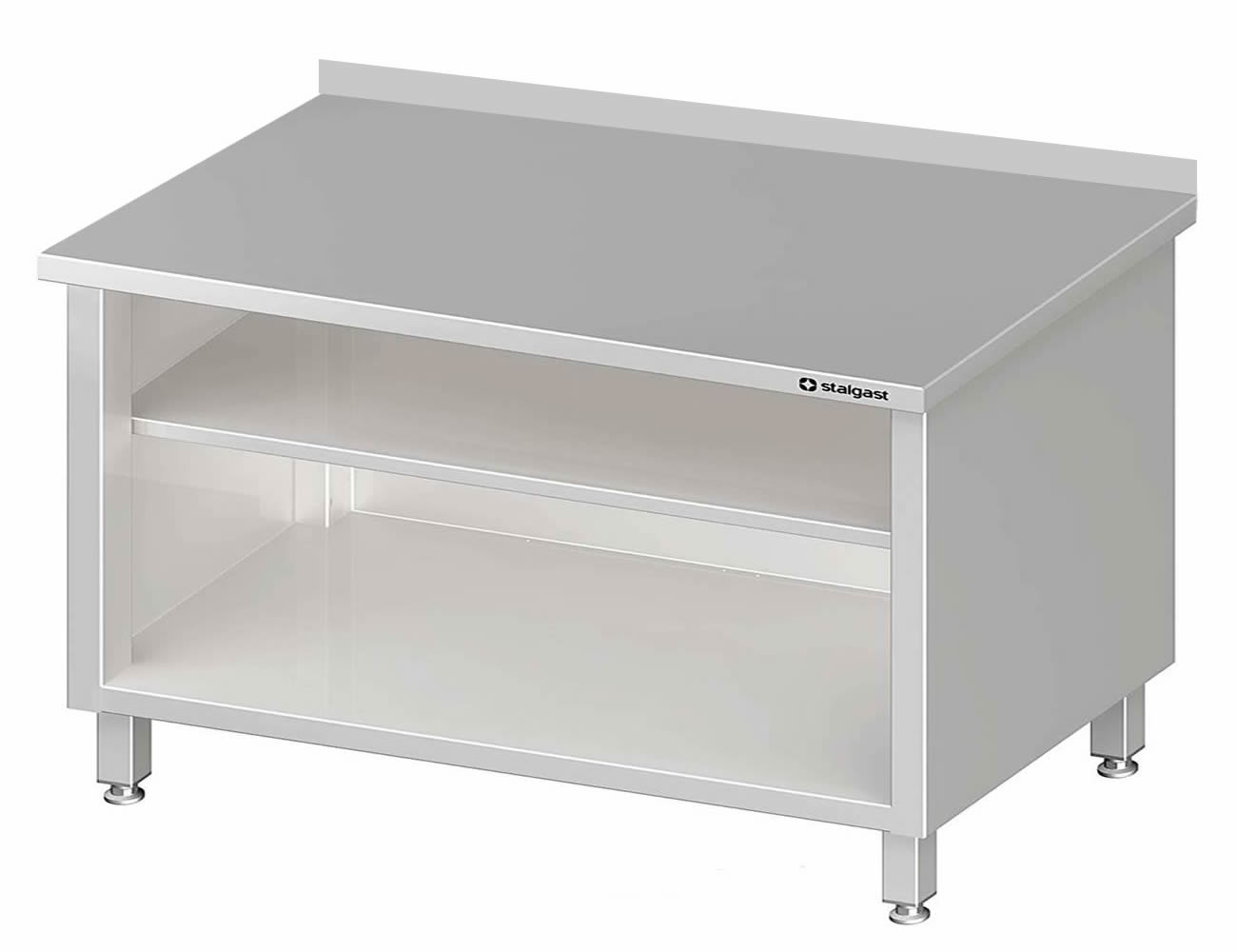 Arbeitsschrank offen mit Zwischenboden 190x70x85cm. mit Aufkantung Arbeitsschrank offen mit Zwischenboden 190x70x85cm. mit Aufkantung