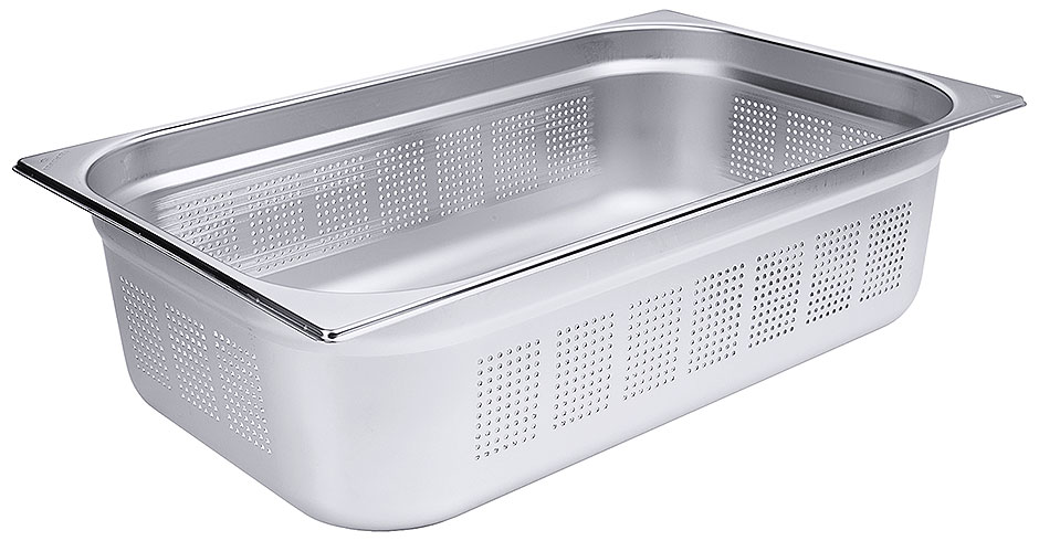 GN Behälter perforiert GN 1/1 - 150 mm tief - Volumen 21,0 Liter GN Behälter perforiert GN 1/1 - 150 mm tief - Volumen 21,0 Liter