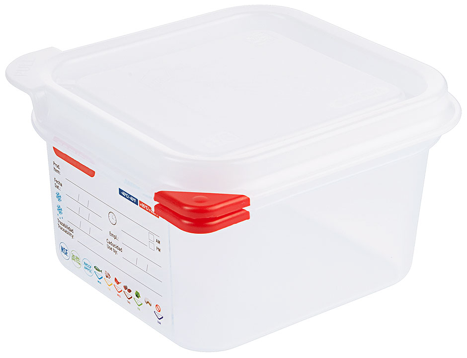 Lebensmittelbehälter GN 1/6 - Tiefe 10 cm - Volumen 1,7 Liter Lebensmittelbehälter GN 1/6 - Tiefe 10 cm - Volumen 1,7 Liter