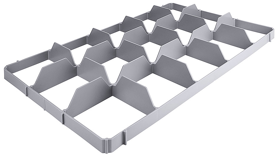 Einsatz für 15 Gläser, unten Einsatz für 15 Gläser, unten