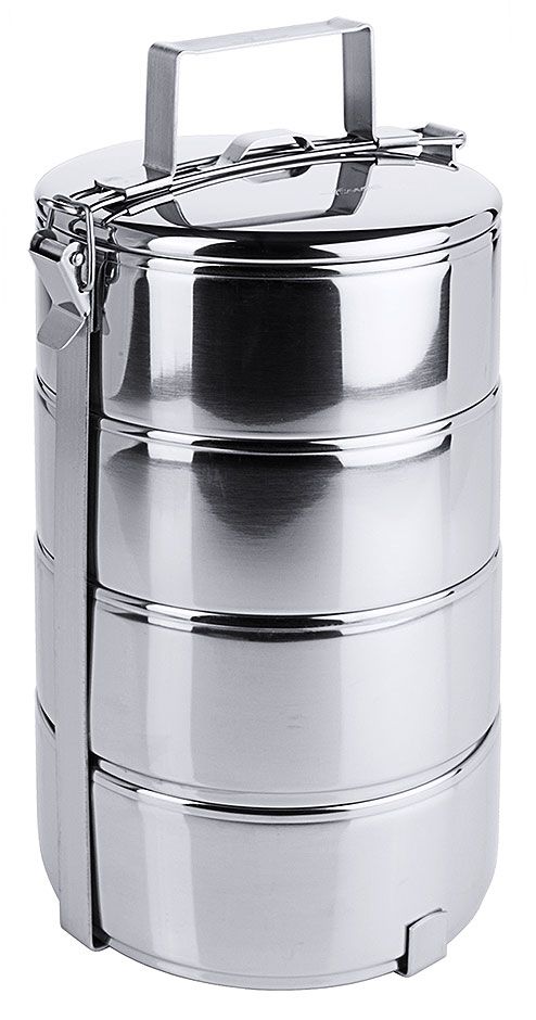 Etagen Essenträger 4-teilig- Ø 16,0cm, Behälter je 1,2 Liter Etagen Essenträger 4-teilig- Ø 16,0cm, Behälter je 1,2 Liter