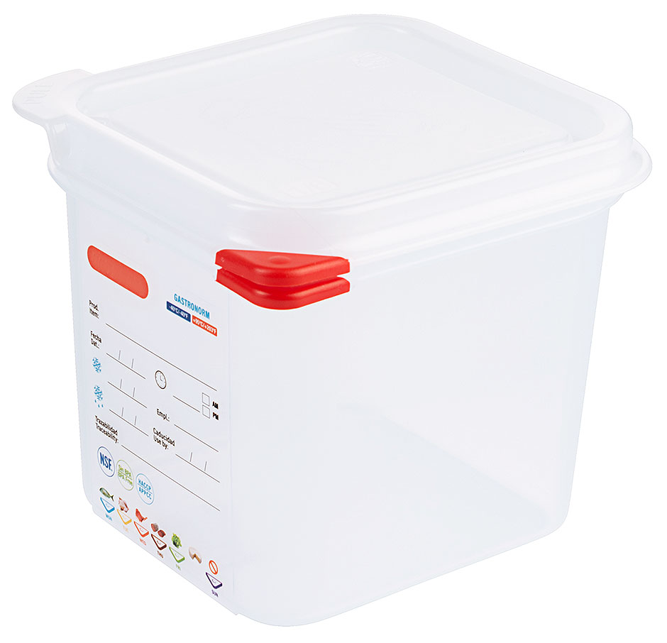 Lebensmittelbehälter GN 1/6 - Tiefe 15 cm - Volumen 2,6 Liter Lebensmittelbehälter GN 1/6 - Tiefe 15 cm - Volumen 2,6 Liter