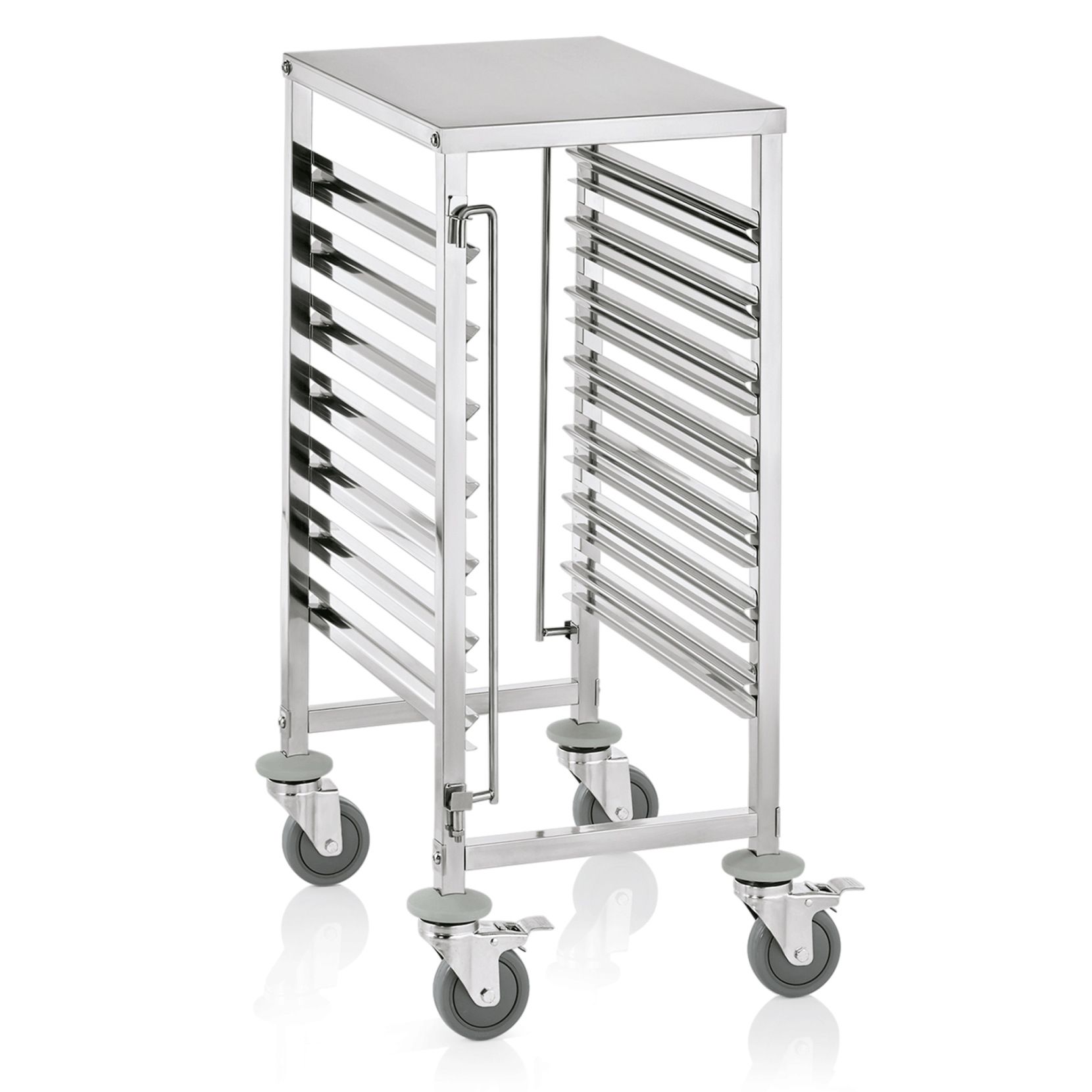 Regalwagen aus CNS für 7 Behälter/Tabletts GN 1/1 Regalwagen aus CNS für 7 Behälter/Tabletts GN 1/1