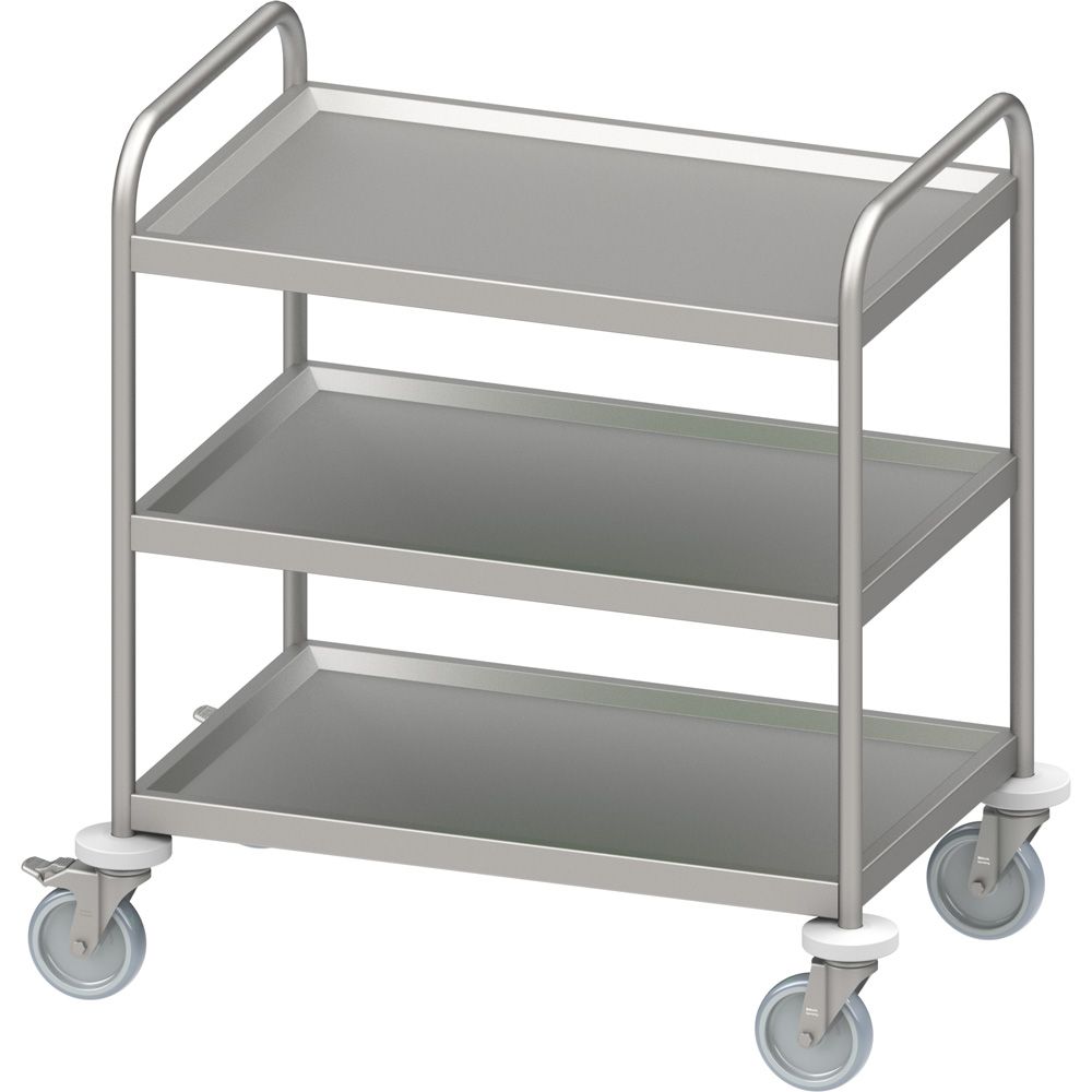 Servierwagen "PRO" mit drei Böden 120x60x95cm Servierwagen "PRO" mit drei Böden 120x60x95cm