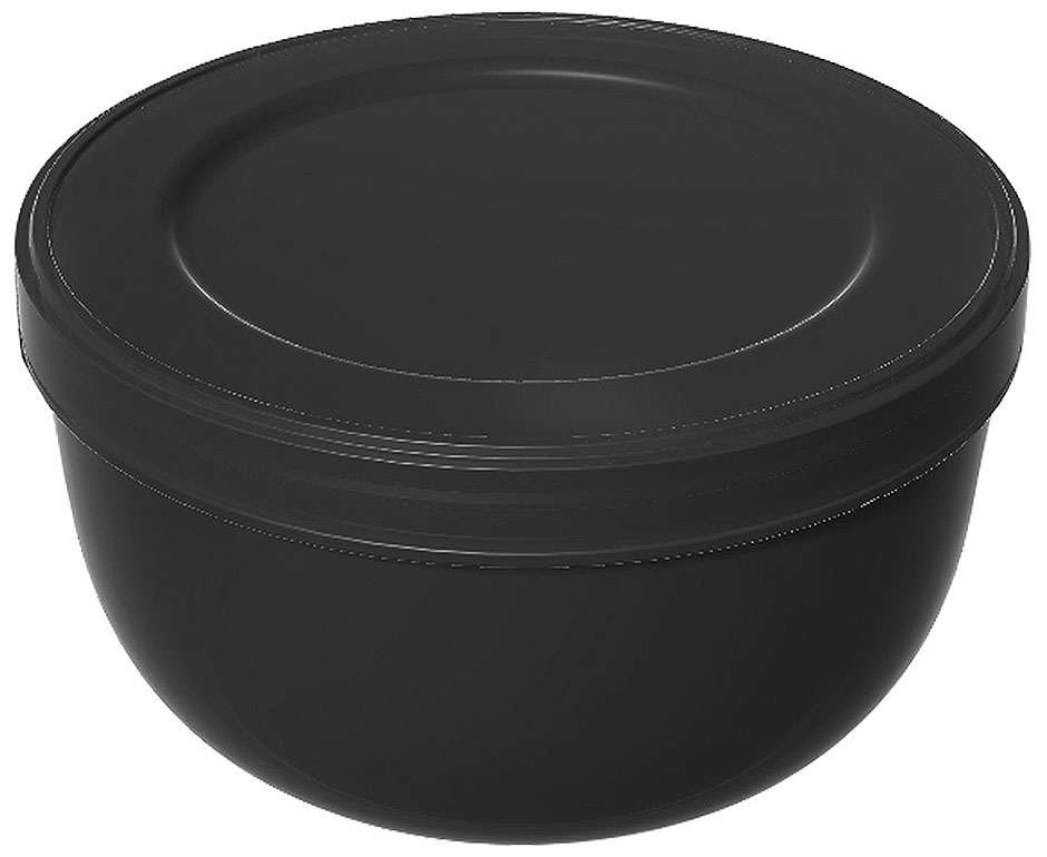 Mehrwegbehälter schwarz - 350ml - für Suppe