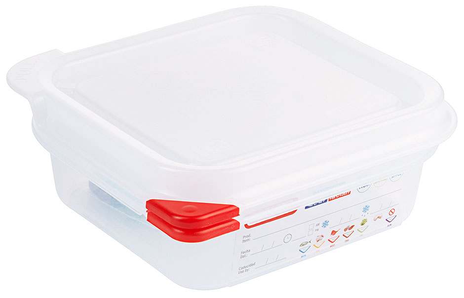 Lebensmittelbehälter GN 1/6 - Tiefe 6,5 cm - Volumen 1,1 Liter Lebensmittelbehälter GN 1/6 - Tiefe 6,5 cm - Volumen 1,1 Liter