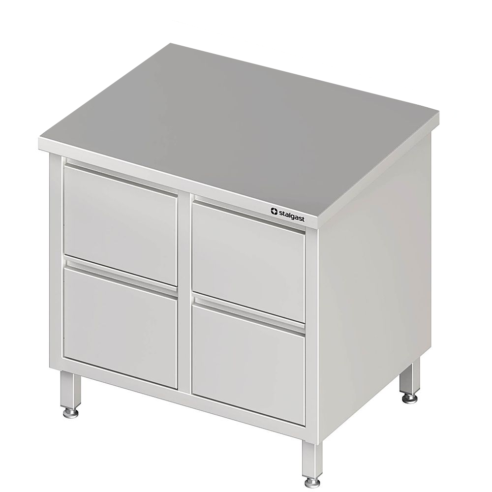 Schubladenschrank mit 2x2 Schubladen, 840x700x850 mm Schubladenschrank mit 2x2 Schubladen, 840x700x850 mm