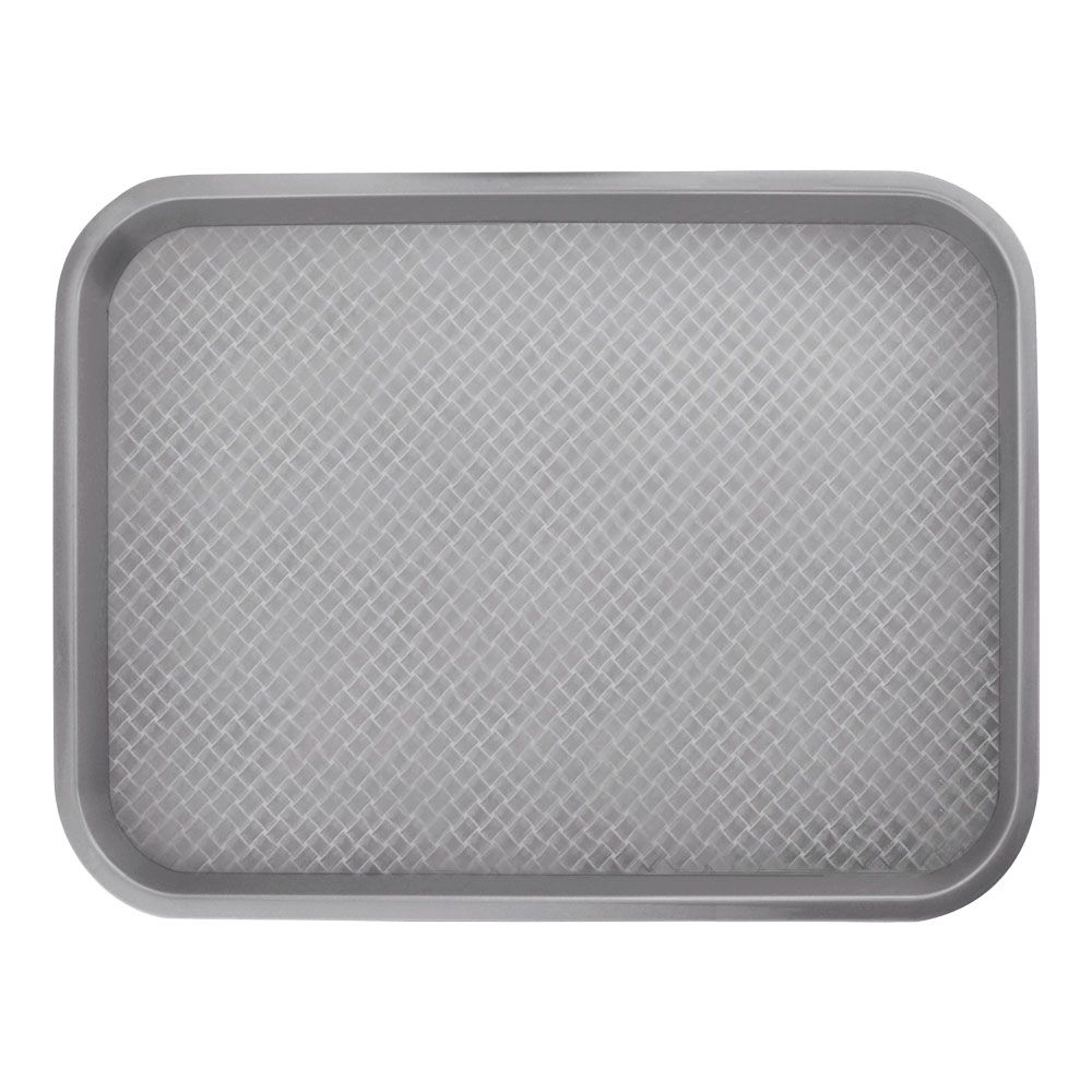 Fast Food Tablett 400x300mm, Polypropylen in grau