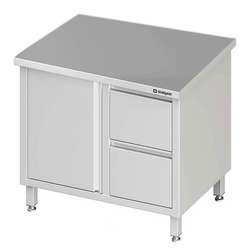 Arbeitsschrank mit 1 Flügeltür, 100x70x85cm, 2 Schubladen rechts Arbeitsschrank mit 1 Flügeltür, 100x70x85cm, 2 Schubladen rechts