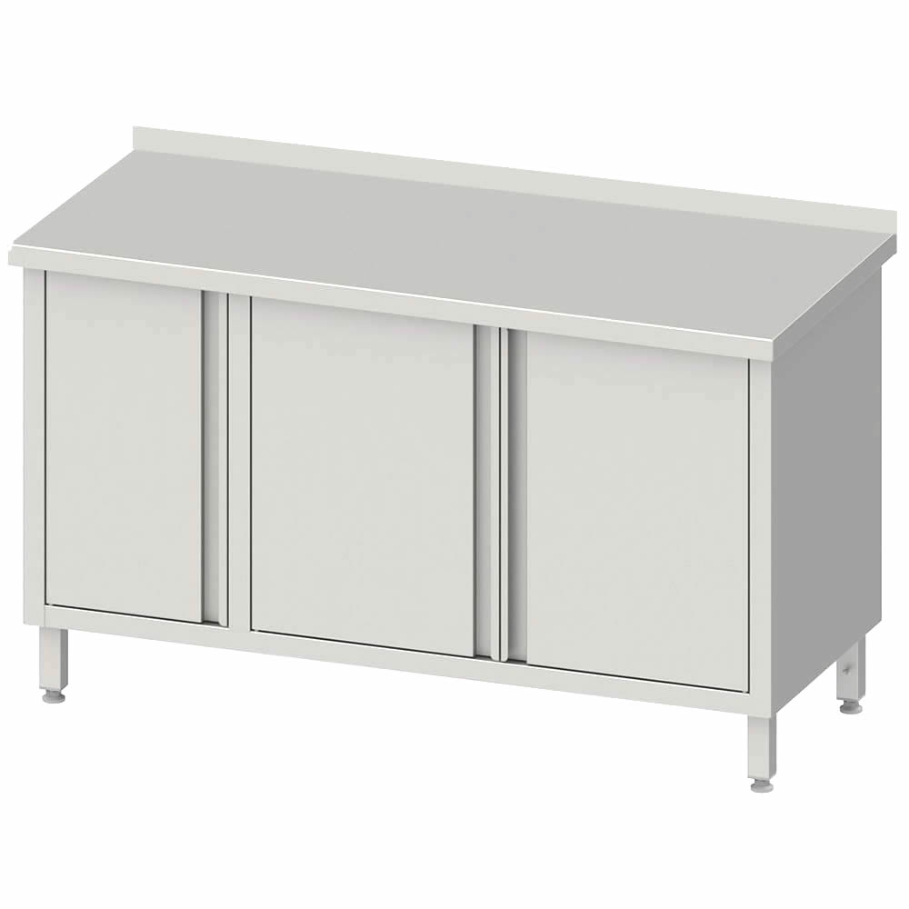 Arbeitsschrank mit Flügeltüren 200x70x85cm, + 1 kl, Schrank links, mit Aufkantung