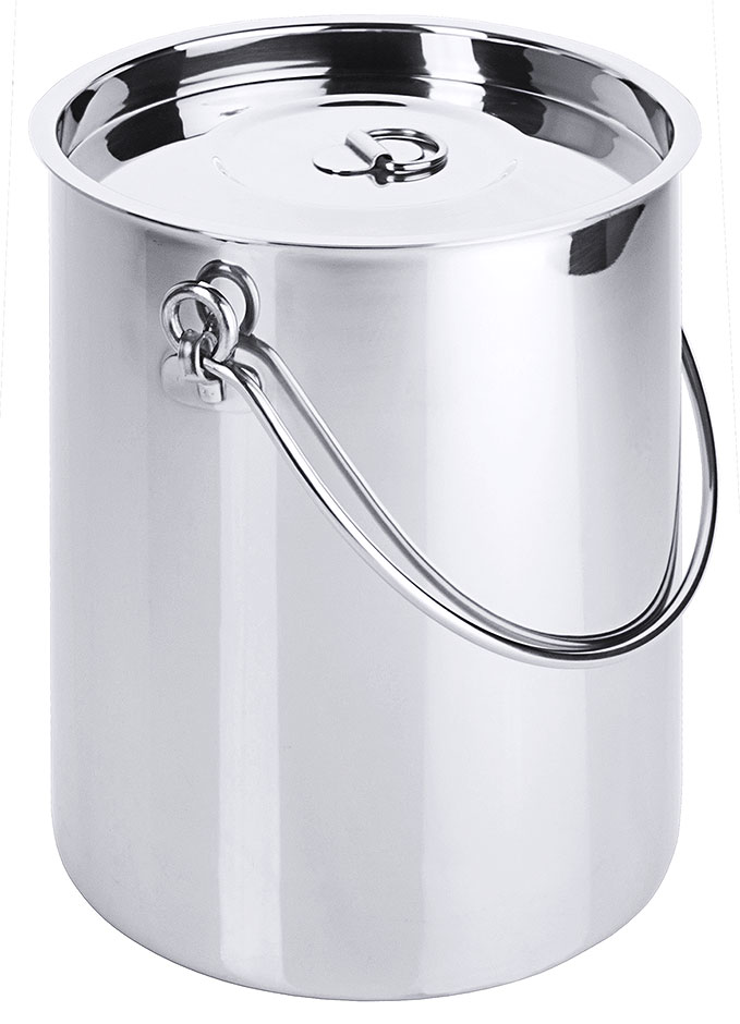 Eimer zylindrisch Ø 17,5 cm mit 5 Ltr, Volumen, ohne Bodenreif Eimer zylindrisch Ø 17,5 cm mit 5 Ltr, Volumen, ohne Bodenreif