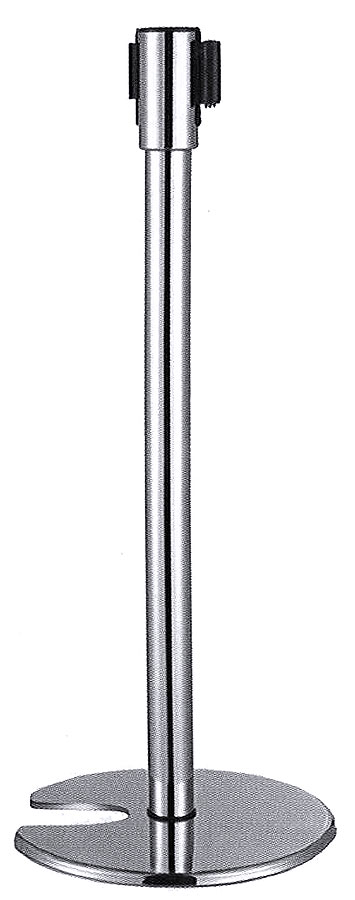 Gurtabsperrpfosten blau - Boden Ø 35 cm - H 95 cm