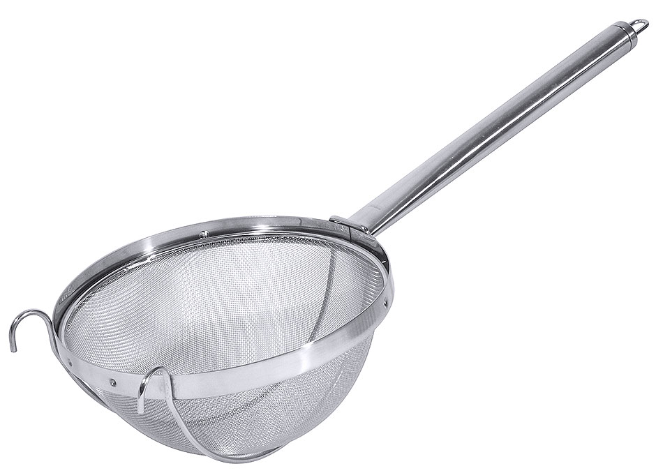 Passier- & Brühsieb mit Einsatz Ø 22 cm, Vol. 3,5 Liter, Stiel 28 cm