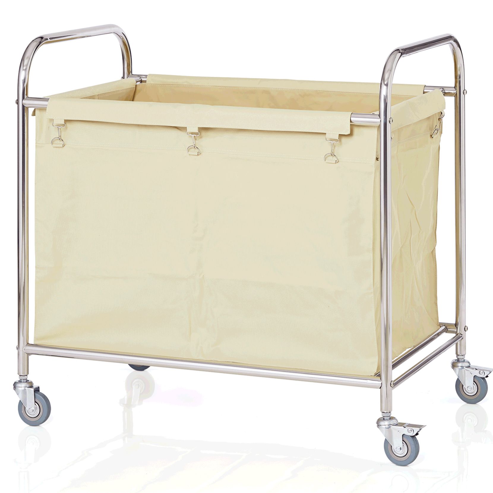 Wäschewagen aus Edelstahl - 90x54x92cm Wäschewagen aus Edelstahl - 90x54x92cm