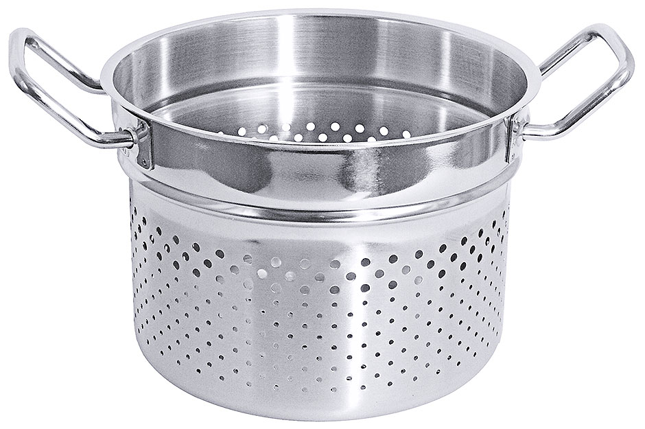 Nudelkocher Einsatz Ø 20 cm, Volumen 4,5 Liter, Höhe 14,5 cm Nudelkocher Einsatz Ø 20 cm, Volumen 4,5 Liter, Höhe 14,5 cm