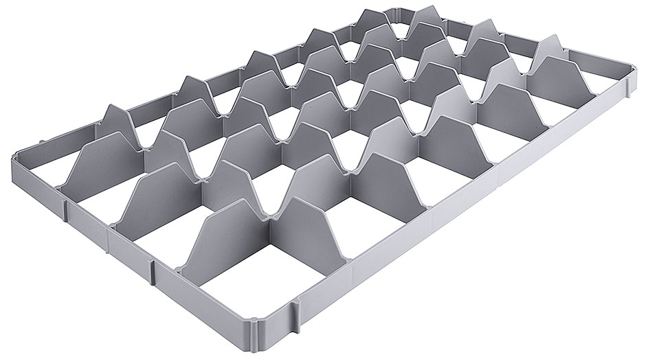 Einsatz für 24 Gläser, unten Einsatz für 24 Gläser, unten