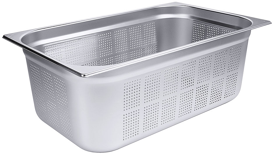 GN Behälter perforiert GN 1/1 - 200 mm tief - Volumen 28,0 Liter GN Behälter perforiert GN 1/1 - 200 mm tief - Volumen 28,0 Liter