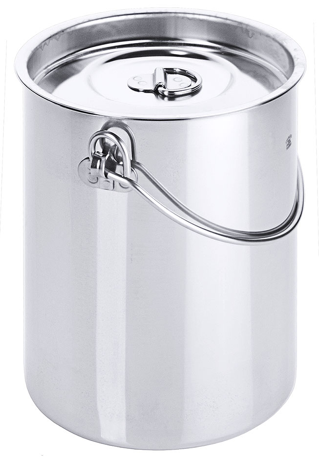 Eimer zylindrisch Ø 13,0 cm mit 2 Ltr, Volumen, ohne Bodenreif Eimer zylindrisch Ø 13,0 cm mit 2 Ltr, Volumen, ohne Bodenreif