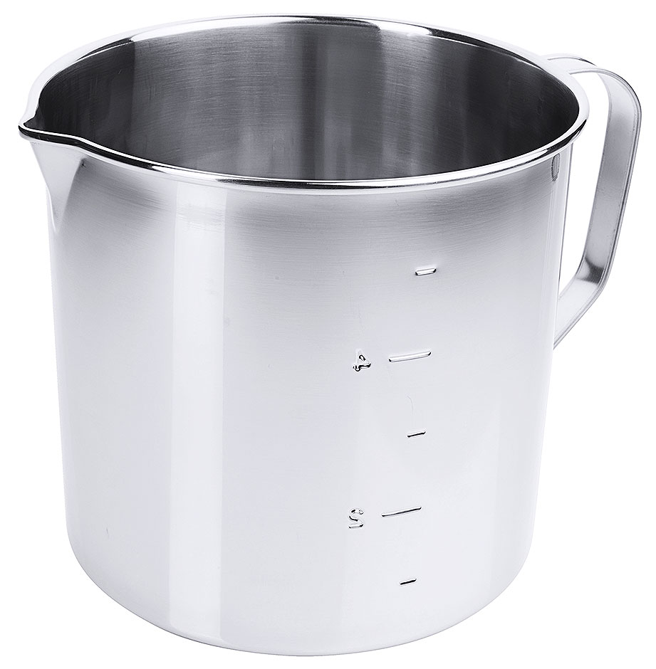 Zylindrisches Maß, graduiert Ø 20,0 cm - Höhe 20,0 cm - Volumen 5,0 Liter - Scala 3 Zylindrisches Maß, graduiert Ø 20,0 cm - Höhe 20,0 cm - Volumen 5,0 Liter - Scala 3