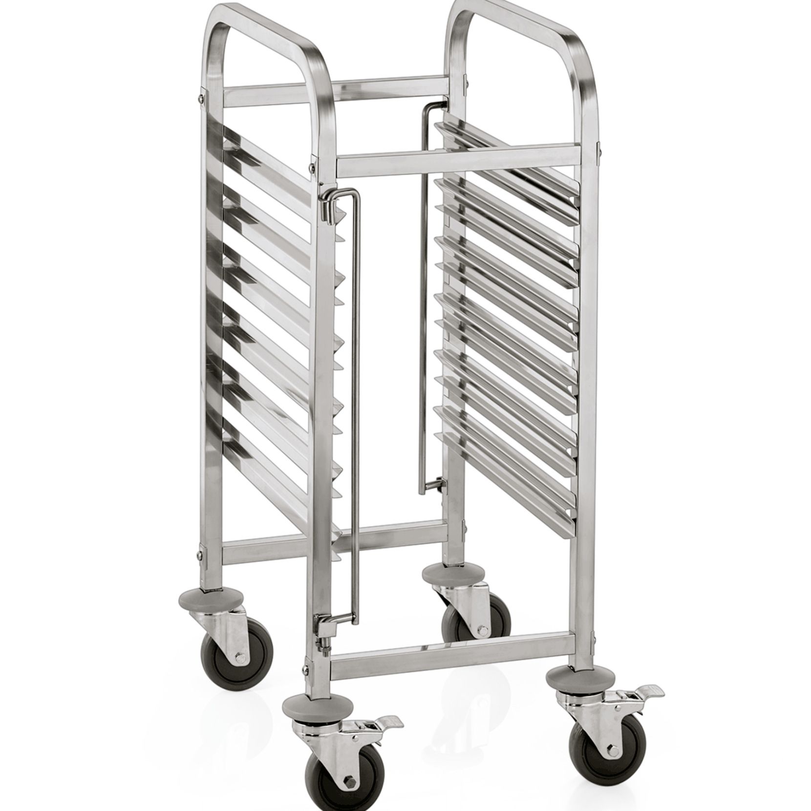 Regalwagen aus CNS für 6 Behälter/Tabletts GN 1/1 Regalwagen aus CNS für 6 Behälter/Tabletts GN 1/1