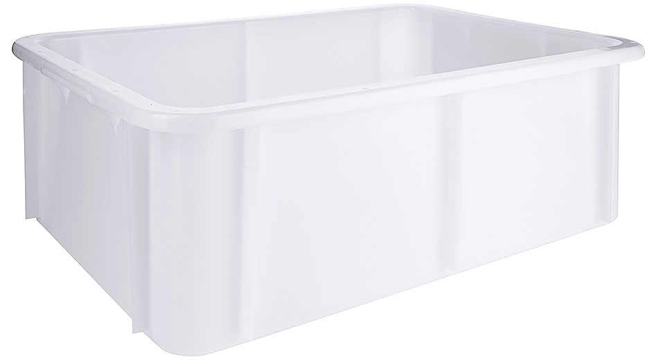 U-Rand Stapelkasten - Volumen 40 Liter - Farbe weiß U-Rand Stapelkasten - Volumen 40 Liter - Farbe weiß