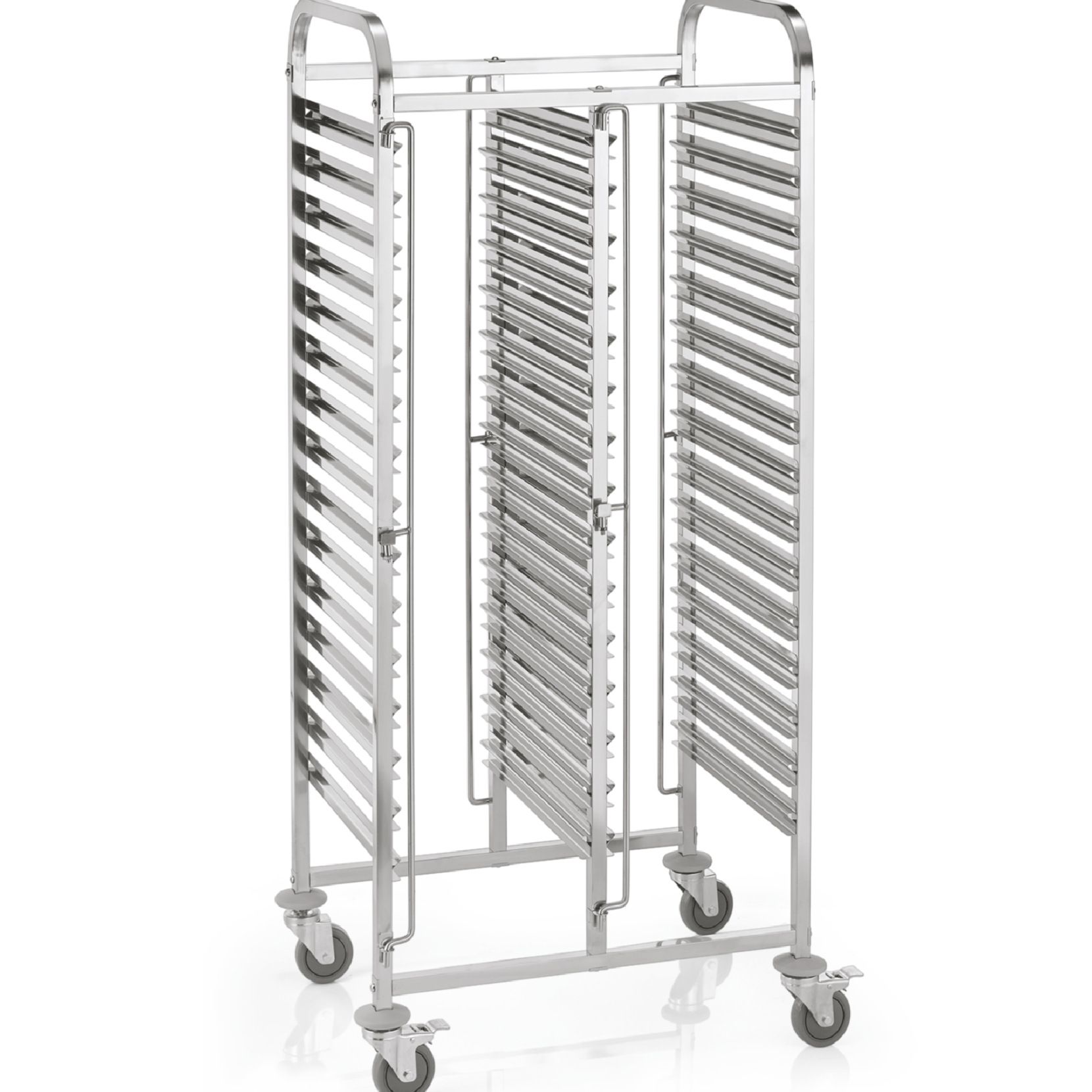 Regalwagen aus CNS für 30 Behälter/Tabletts GN 1/1 Regalwagen aus CNS für 30 Behälter/Tabletts GN 1/1