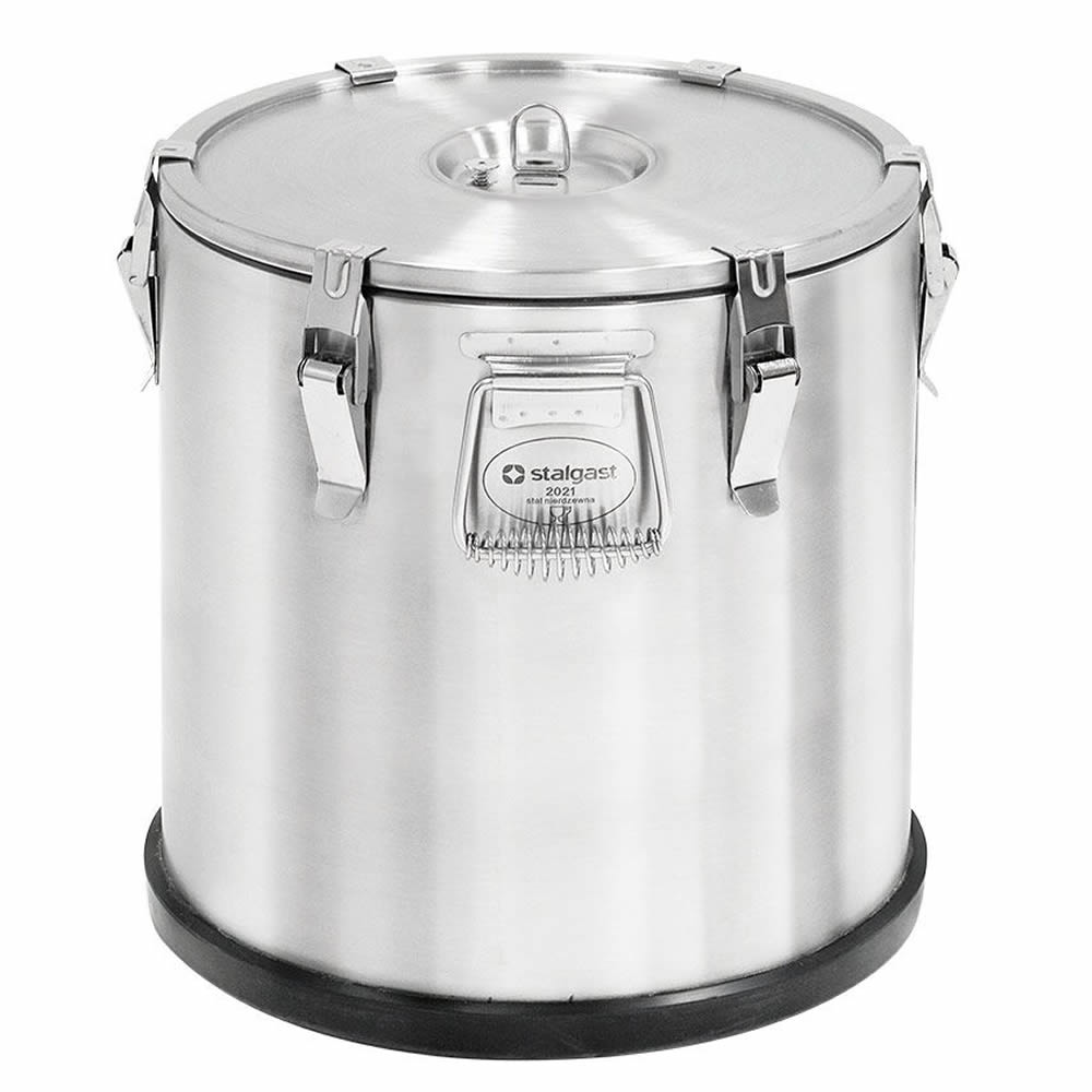 Thermobehälter aus rostfreiem Edelstahl, 25 Liter Thermobehälter aus rostfreiem Edelstahl, 25 Liter