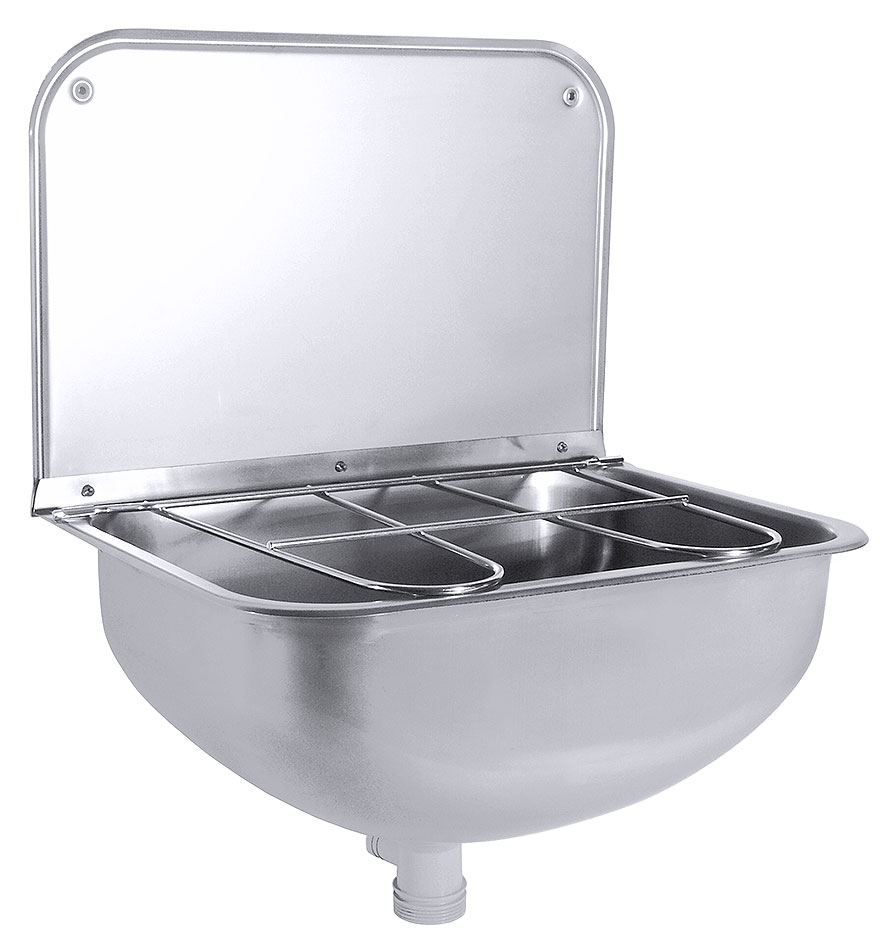 Ausgussbecken mit Ablegerost - Maße 43x 31,5cm, Tiefe 20cm Ausgussbecken mit Ablegerost - Maße 43x 31,5cm, Tiefe 20cm