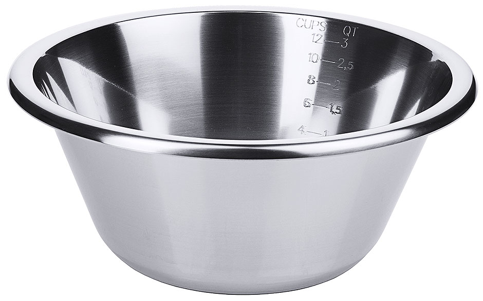 Küchenschüssel graduiert Ø innen 24 cm, Inhalt 3,0 Liter Küchenschüssel graduiert Ø innen 24 cm, Inhalt 3,0 Liter