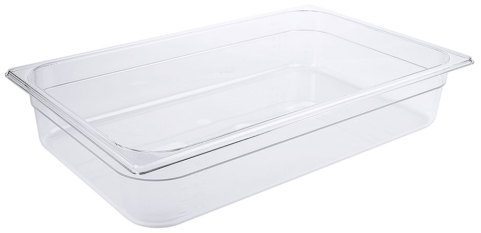 GN Behälter 1/1 - Polycarbonat - 100 mm tief - Volumen 13,5 Liter