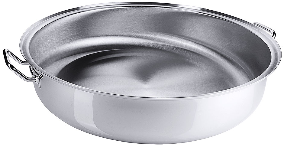 Bratpfanne matt Ø 58 cm - Höhe 16,0 cm - Ø Boden 46,0 cm - Paellapfanne Bratpfanne matt Ø 58 cm - Höhe 16,0 cm - Ø Boden 46,0 cm - Paellapfanne