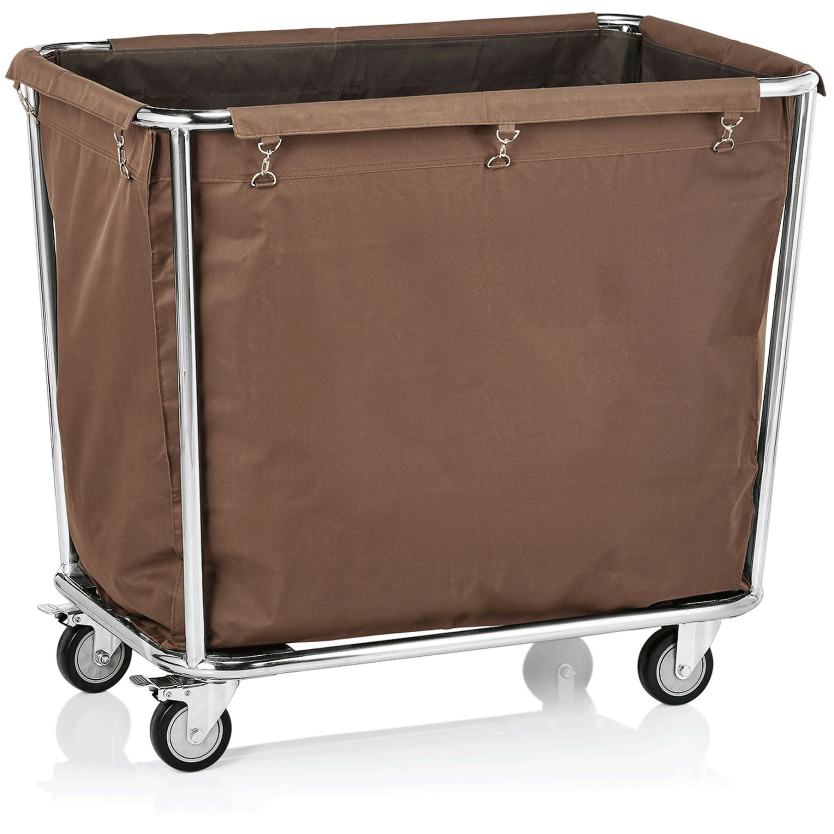 Wäschewagen aus Chromnickelstahl - 95x58x84cm
