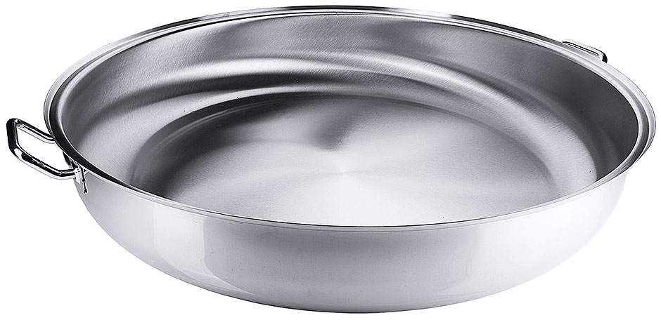 Bratpfanne matt Ø 80 cm - Höhe 17,0 cm - Ø Boden 62,0 cm - Paellapfanne Bratpfanne matt Ø 80 cm - Höhe 17,0 cm - Ø Boden 62,0 cm - Paellapfanne