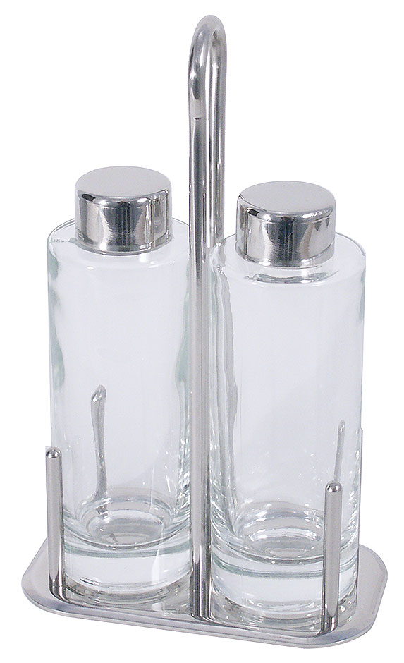 Menage Öl & Essig - Länge 9,5 cm - Breite 9,5 cm - Höhe 21,5 cm Menage Öl & Essig - Länge 9,5 cm - Breite 9,5 cm - Höhe 21,5 cm