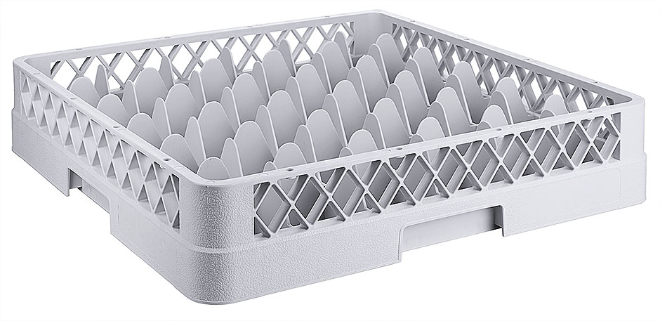 Gläserspülkorb mit 36 Fächer - Ø Glas 7,0 cm - Höhe 8,0 cm Gläserspülkorb mit 36 Fächer - Ø Glas 7,0 cm - Höhe 8,0 cm
