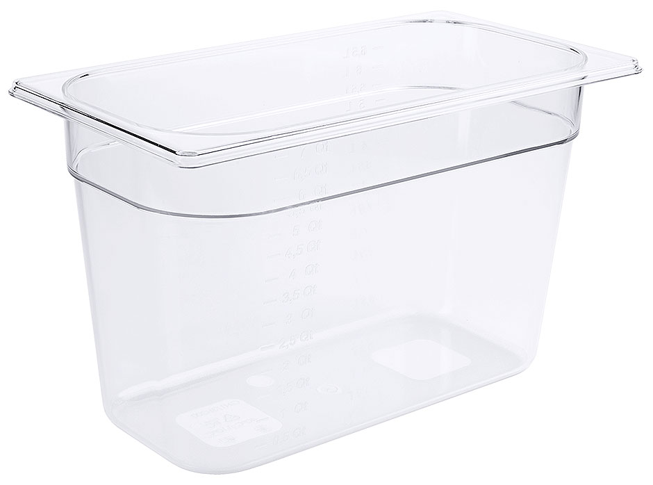 GN Behälter 1/3 - Polycarbonat - 200 mm tief - Volumen 7,0 Liter
