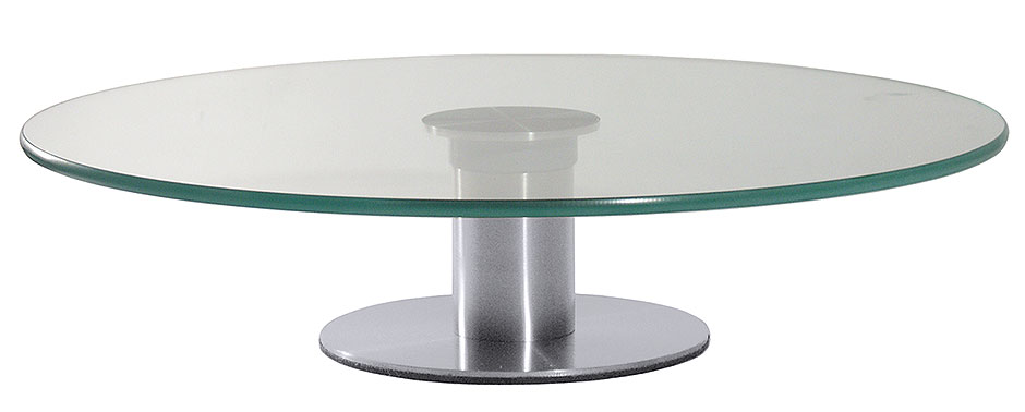 Drehbare Tortenplatte aus Glas