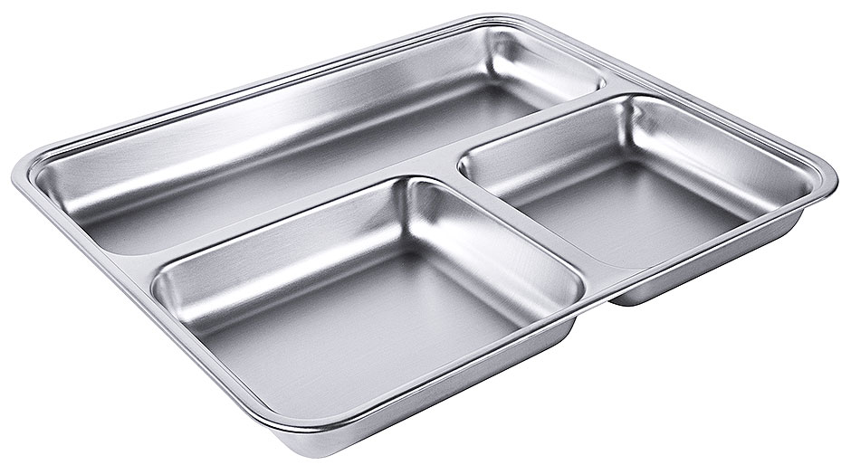 Abteilplatte, 3-tlg, - Maße 32,5 x 27,0 cm, Höhe 3,5 cm - GN 1/2 Abteilplatte, 3-tlg, - Maße 32,5 x 27,0 cm, Höhe 3,5 cm - GN 1/2